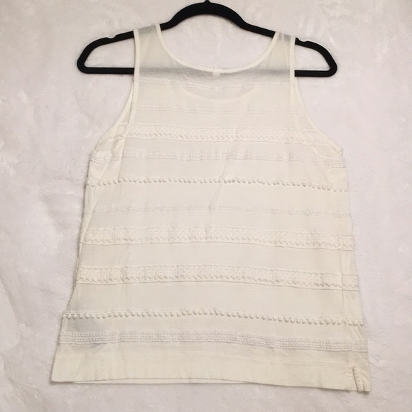 J. Crew White Tank (Size XS) - Picture 2 of 4